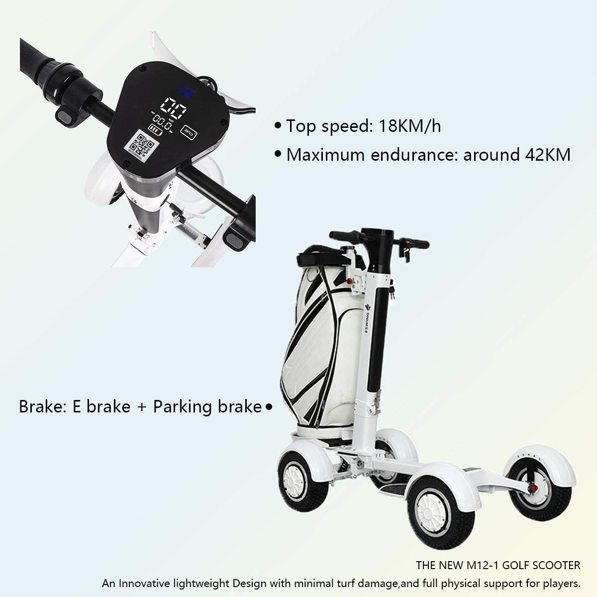 ESWING ES-M12-1 Golf Ball Electric Balance Cart（US/EU stock）