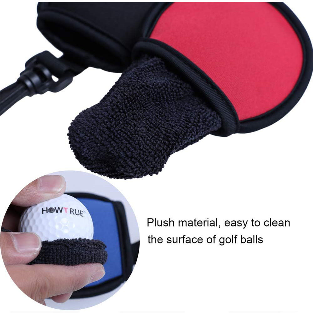 3 Pack Golf Ball Clean Bag Portable Golf Bag