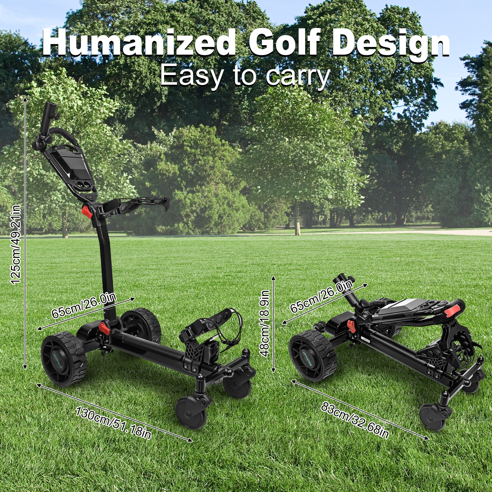 ESWING Golf Electric Trolley Bluetooth Remote Control Follow Golf Car