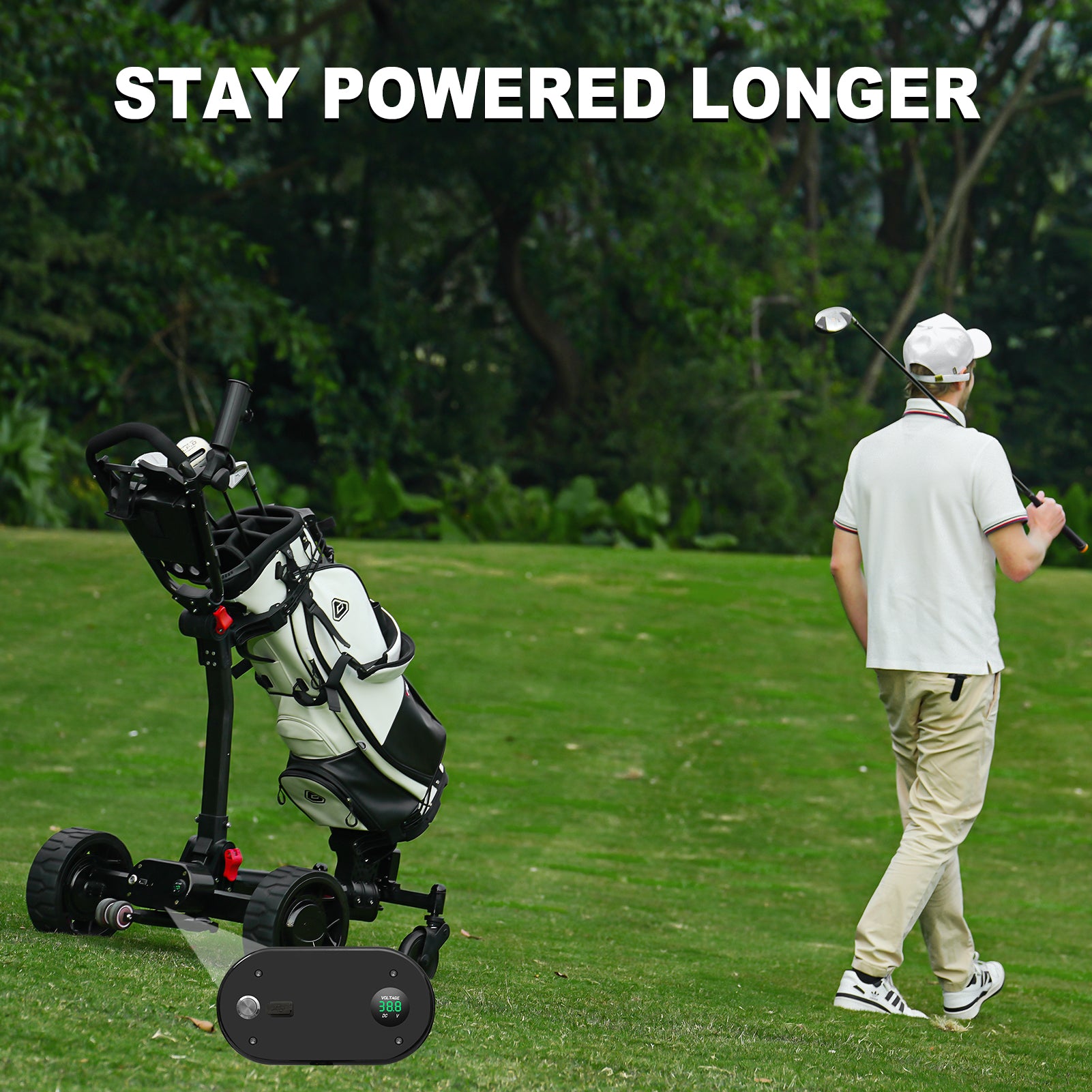 ESWING Golf Electric Trolley Bluetooth Remote Control Follow Golf Car