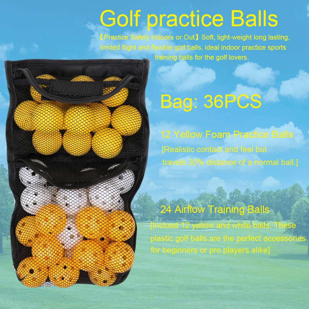 36 Pieces Soft Foam Practice Golf Balls